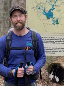 Geoff backpacking Foothills Trail